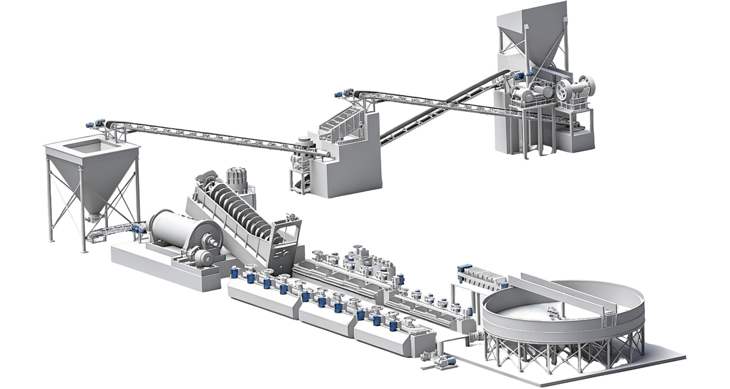 Gold processing circuit showing gravity concentration equipment for free gold recovery