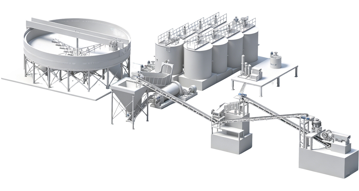 Oxidized gold ore processing circuit including grinding and leaching equipment